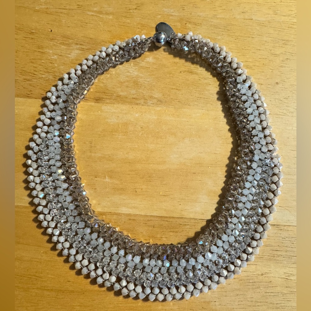 Rush By Denis & Charles Faceted Beaded Magnetic Clasp Necklace